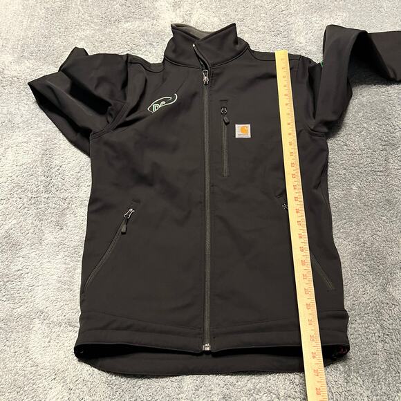 Carhartt Jacket Mens Small Rain Defender Full Zip Coat Black - Picture 9 of 9